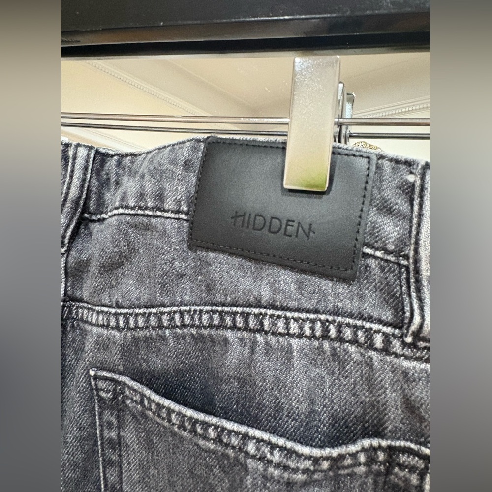 100% cotton HIDDEN Los Angeles Gray Cargo Pants denim jeans - Picture 6 of 7